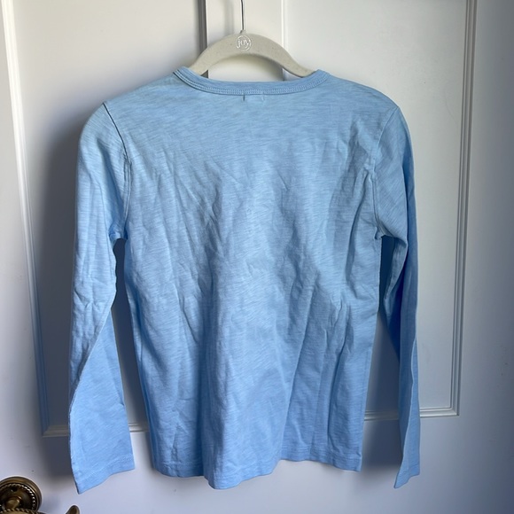 Crewcuts Girls Long sleeve cotton shirt - color: light blue - size: 10 Y - Picture 4 of 4